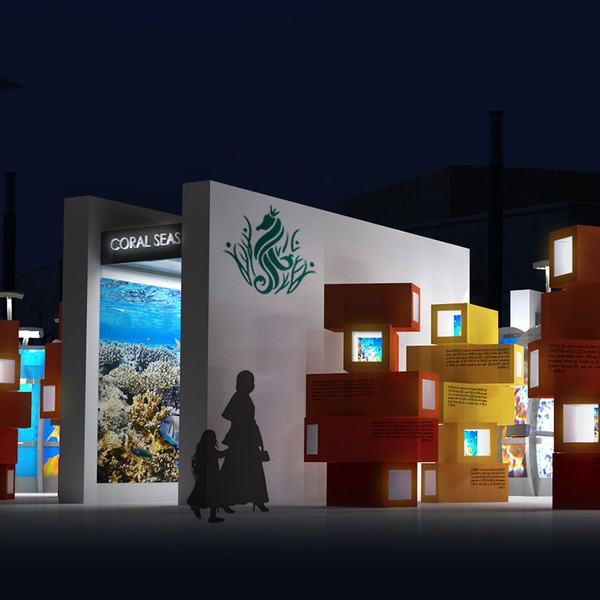 Design by Vladimir T. titled "The concept of the exhibition of outdoor photography underwater photos"