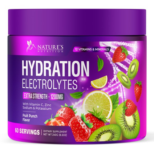 Hydration Electrolytes Design Needed for Nature's Nutrition Design by UnderTheSea™
