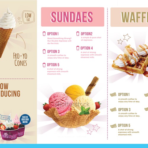 AngelBerry needs creative and clean menu board re-branding for their ...