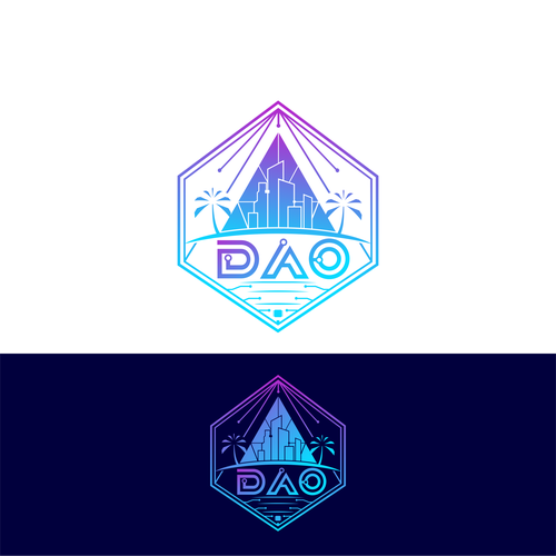 Logo — island DAO — let's buy an island — Ethereum blockchain Design by journeydsgn