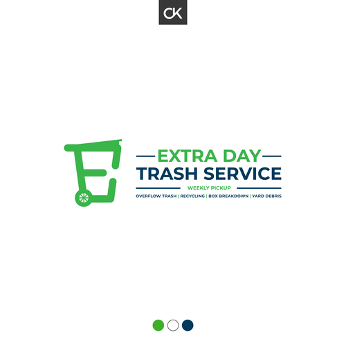 Trash Service Logo Design by C.K. Desiigns