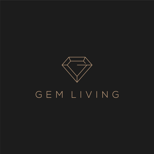 Geometrical, minimalist, modern brand design for Gem Living Design by ahza99™