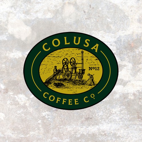 Design an industrial coffee house logo. Alternate logo with  District No. 12 Diseño de pxnstudio°