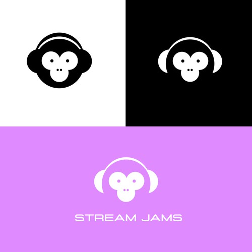 Minimalistic logo for Twitch / Livestreamer music brand Design by SilvinaL