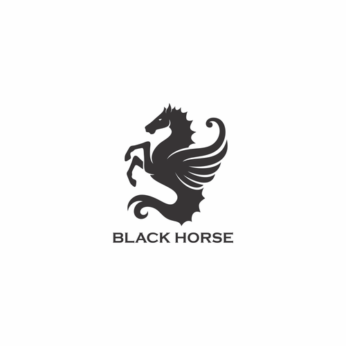 Black horse icon | Logo & brand identity pack contest