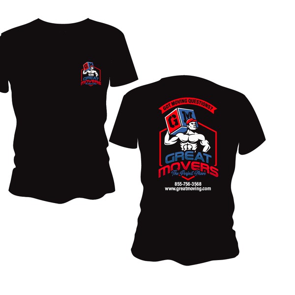 GREAT MOVERS T-Shirt and logo design