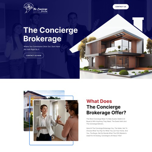 The concierge brokerage website Design réalisé par FuturisticBug