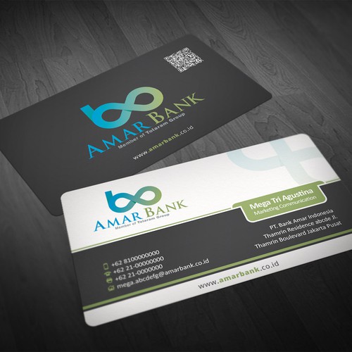 Clean Business Card For Banking