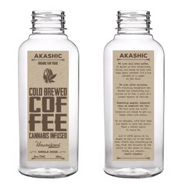 Design by Sicli titled "Let's create a super dope craft label for cold-brew cannabis-infused coffee"