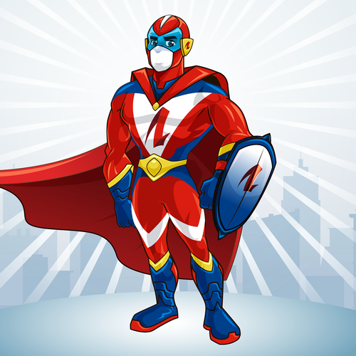 Design an Awesome Superhero Mascot for Insurance Firm Design by fredostyle