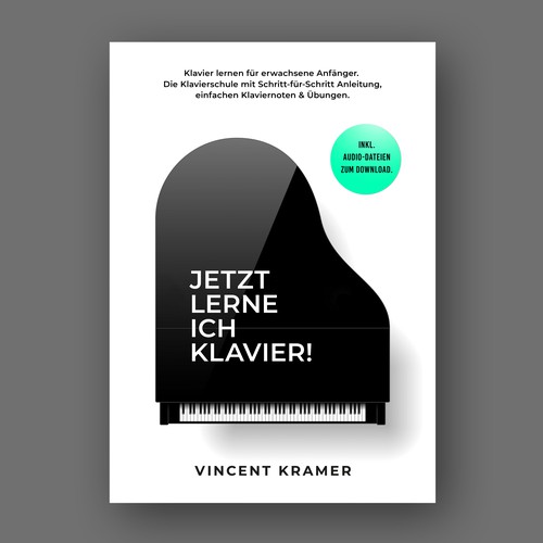 Design a book cover for a piano school for adults! Design by Charco