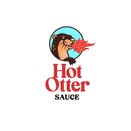 Design a Hot Sauce logo with an Otter Design by Ben Deltorov