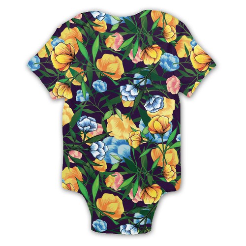 Illustrations to print onto a baby clothing- onesie, nursing cover, headbands, leggings..etc Design by Julia.V