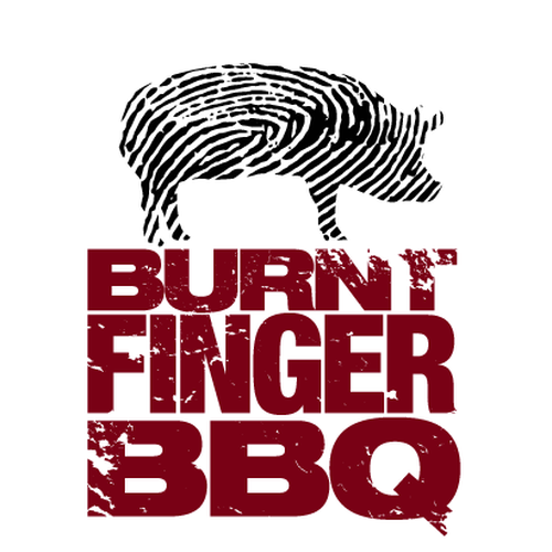 Burn fingers. BBQ логотип.