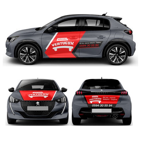 Simple Classy car design for a company that teach people how to drive Design by Anugerah ilahi