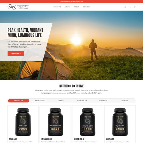 Design the "sexiest" and most powerful health supplements website on the planet Design réalisé par Sattvi Art