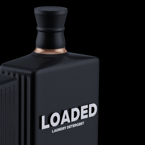 Masculine Cologne-Scented Laundry Detergent Bottle Diseño de Borisshija