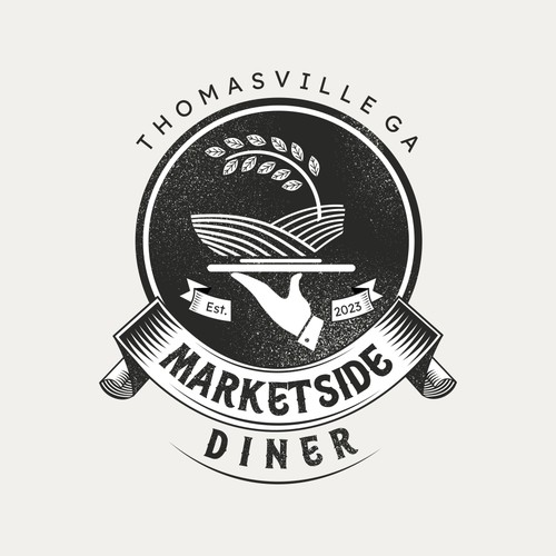 Vintage Farmers Market restaurant logo in South Georgia Design by i-ali