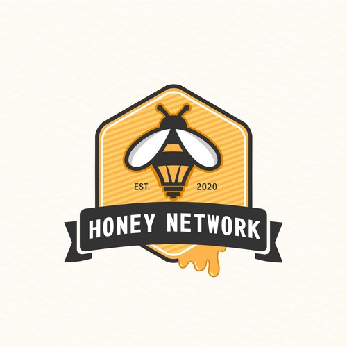 Design a modern vintage logo for the world's first smart honey Design by >Victory<