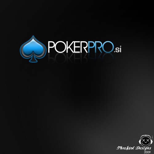 Poker Pro logo design デザイン by Phraktol Designs