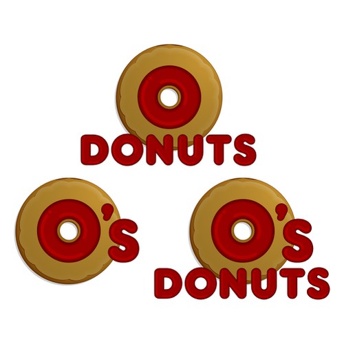 New logo wanted for O donuts Ontwerp door Gemini Graphics