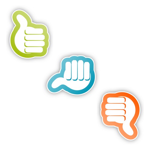 Thumbs Up Down Middle Icons Required Button Or Icon Contest