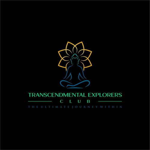 Designs | Abstract Logo: Outline of buddha in a sitting meditation pose ...