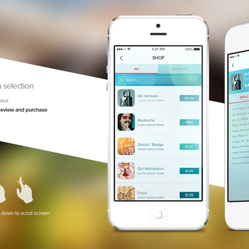Award winning design for best in class mobile app PicsArt Design by strengthinpixels
