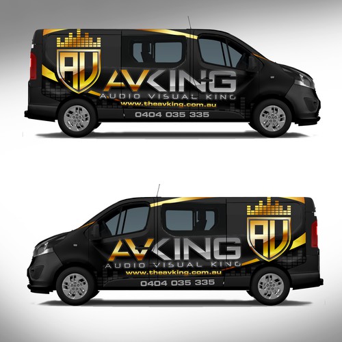 Audio visual / Electrical company - Van needs some COLOUR! Design by J.Chaushev