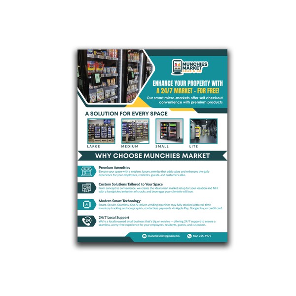 Flyer Design for a Vending Machine Business 