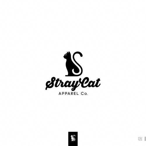 Logo for Stray Cat Apparel Co. - Clothing brand that donates 100% to saving cats! Design by Fit_A™