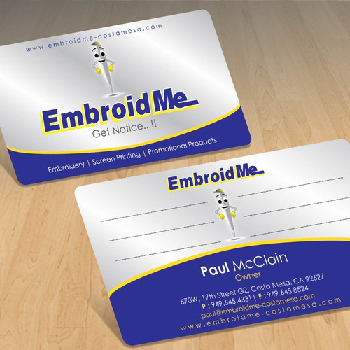New stationery wanted for EmbroidMe  デザイン by just_Spike™