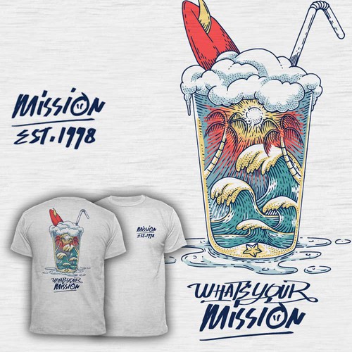 Design a cool surf style t-shirt for adventure company Diseño de diwaz