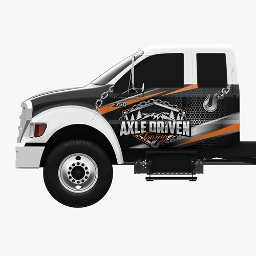 Bold Tow Truck Wrap Design by theANUNGs