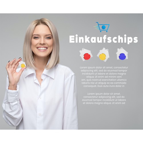 "Shopping cart chip Banner" ganador Logo & guía de marca