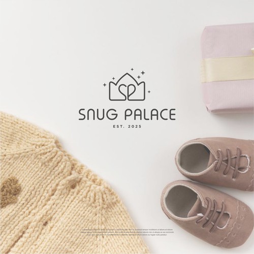 Design di Snug Palace- House of elevated, knitted organic cotton baby goods di Stark Graphic