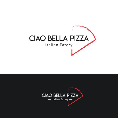 Ciao Bella Pizza Logo Design by desi9nart