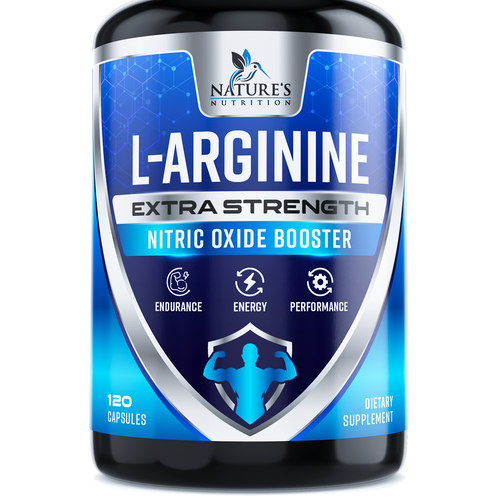 Powerful L-Arginine Capsules Design Needed for Nature's Nutrition Design by ZAKIGRAPH ®