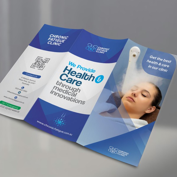 Design by ≈ w e r n o ≈ titled "Chronic Fatique Trifold"