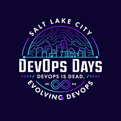 Evolution of DevOps - during Pi day - website and print logo Design by Lyna✎