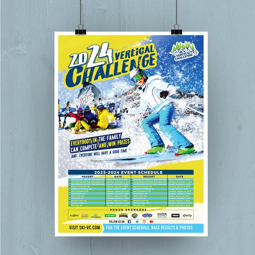 Designs 2024 Vertical Challenge Event Poster Poster contest