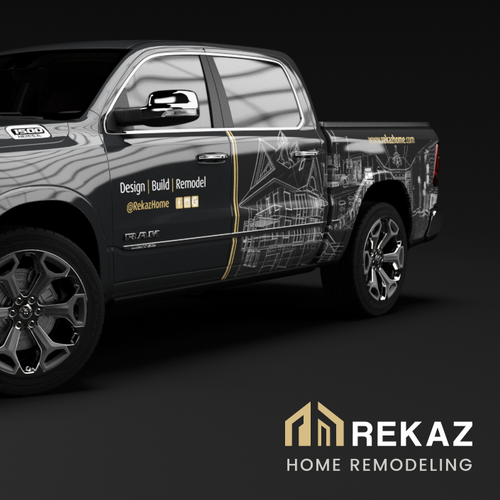 Modern - elegant Truck wrap design Design by My Idea Studio