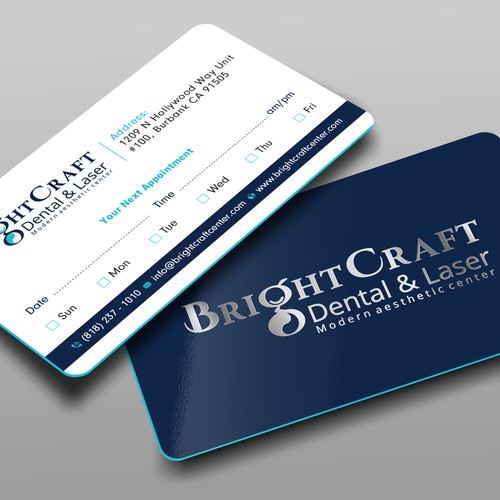 Modern Dental and Medical SPA business card Design réalisé par prosenjit_P