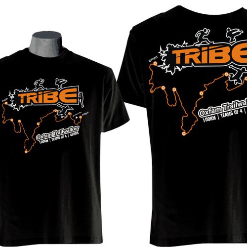Design di Tribe Team t-shirt design needed for the Oxfam Trailwalker - 100km | Teams of 4 | 48hrs! di bonestudio™