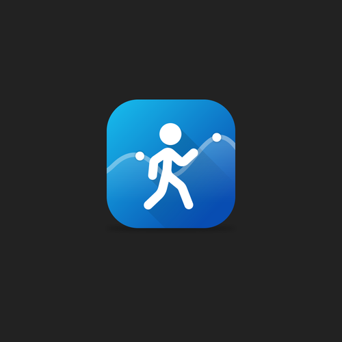 Icono o botón propuesta en el concurso por Reygie Selma