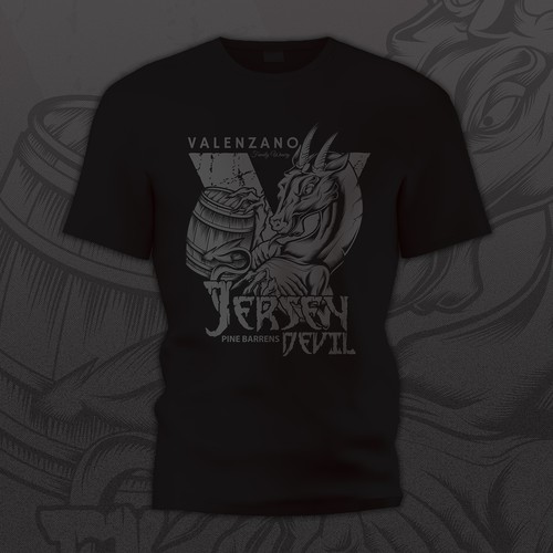 Designs Valenzano Winery 2021 TShirt (Jersey Devil logo) Tshirt
