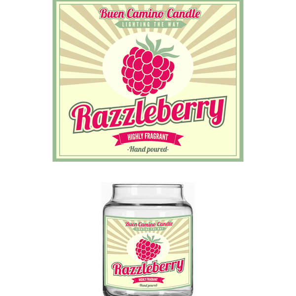 Design an attractive retro driven label with a modern twist for Buen Camino Candle