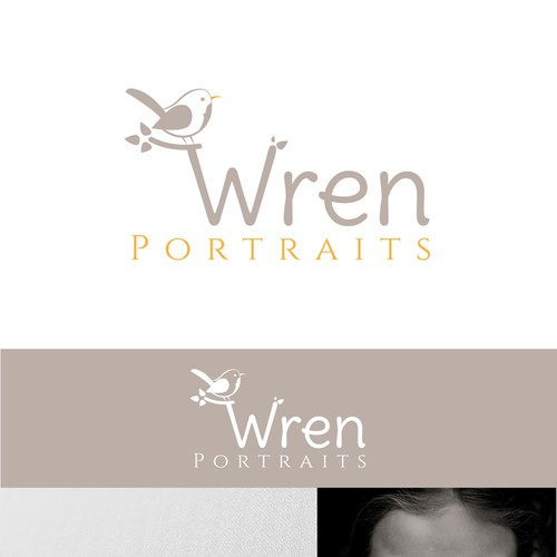 Create a fun logo for Wren Portraits, a family oriented portrait photographer Design réalisé par DiannaD.