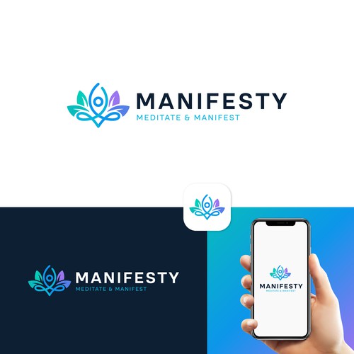 Designs | icon & logo for meditation & manifesting app | Logo design ...
