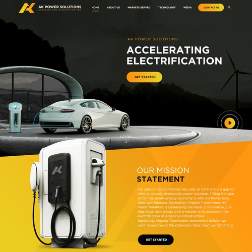 We Need A sharp smart looking Website for a New Energy Company Design by pb⚡️